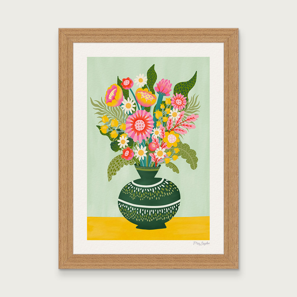 Here's one of my new art prints 🌺 

Available as a print or framed from mazleyden.com/collections/ar…

#handmadehour #midlandshour #procreate #digitalart  #cotswoldhour #MalvernHillsHour #flowers #illustrator #digitalpainting #ArtistOnTwitter #artprint