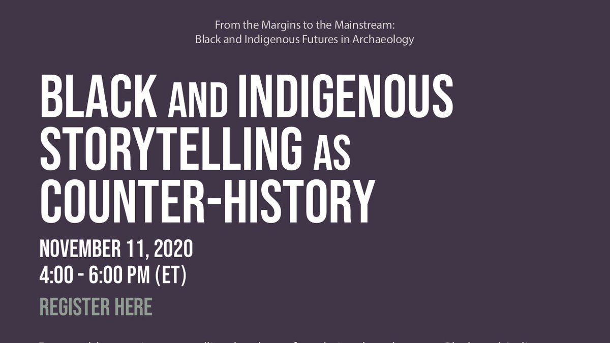 THREAD: Black and  #Indigenous Storytelling as Counter-History with Dian Million ( @Bloodizcurrency), Ora Marek-Martinez ( @docmarek), Antoinette Jennings (@ @AntoinetteJax), Weshoyot Alvitre ( @weshoyot) and John Jennings ( @JIJennings)