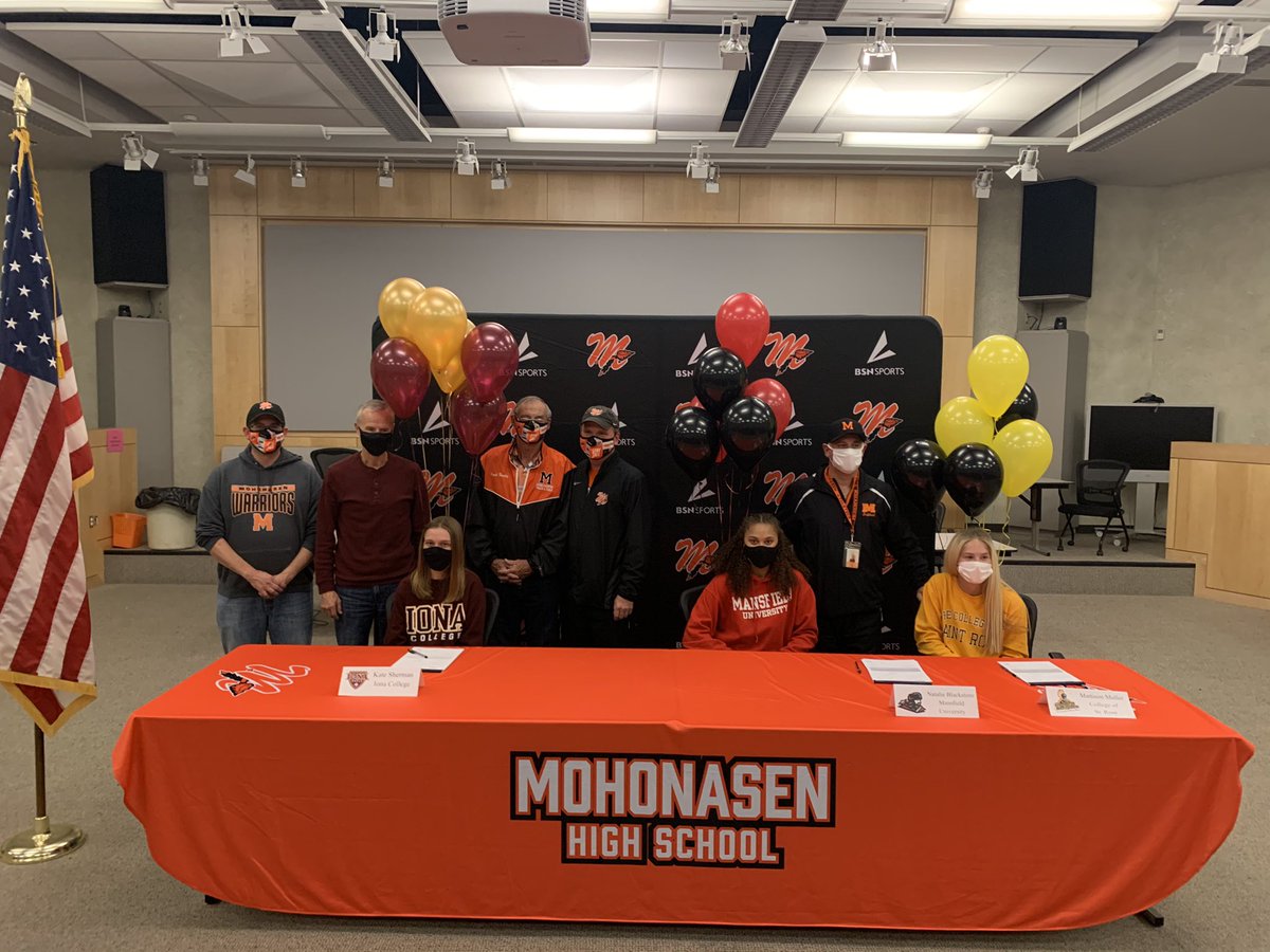 MohonSports's tweet photo. Kate Sherman, Mattison Muller and Natalie Blackstone sign their National Letter of Intent today. #MOHONPROUD. @MohonSoftball @MohonRunner @MightyPrincipal https://t.co/2GHvDBqlmO