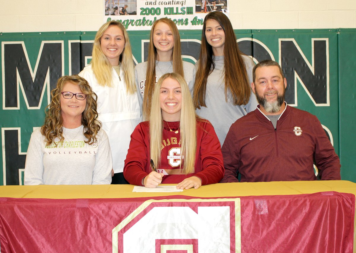 Congratulations to Anna Smith (<a href="/annasmith42117/">anna</a>) of Mendon High School on officially signing her letter of intent to play volleyball and continue her academic career with the College of Charleston (<a href="/CofC/">College of Charleston</a>).