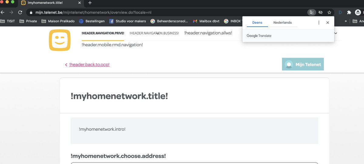 Damientindemans's tweet photo. hi @Telenet even ter info: 'Mijn Telenet' doet gek :-) https://t.co/0iiS9PiFUk