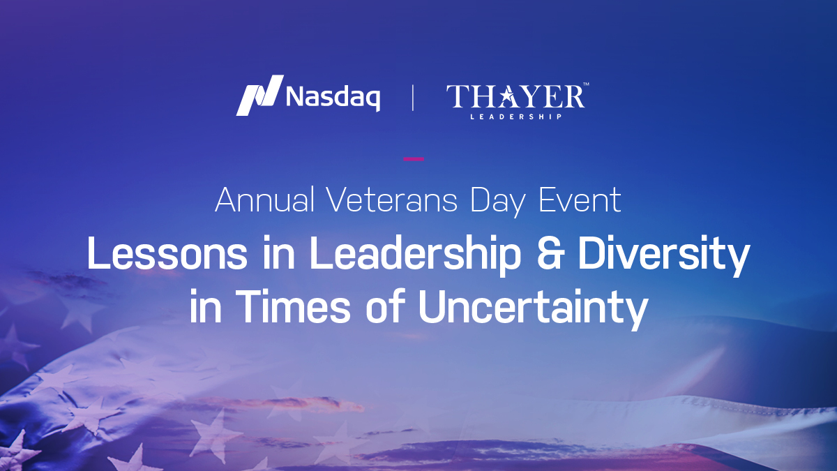 In honor of #VeteransDay, <a href="/Nasdaq/">Nasdaq</a> and <a href="/ThayerWestPoint/">Thayer Leadership</a> brought leaders together from <a href="/WestPoint_USMA/">U.S. Military Academy at West Point</a>, <a href="/DukeU/">Duke University</a>, <a href="/KelloggSchool/">Kellogg School</a> for a day of reflection and discussing lessons from the military to the boardroom.

🇺🇸See takeaways below. (1/7)