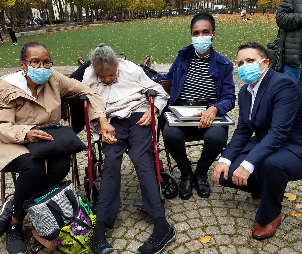 This morning I had the incredible honor of recognizing a 100-yr-old veteran for her service as one of the 1st Black women in US Navy WAVES during WW2. Military service is a way of serving & belonging to this nation. For all her hardships, we celebrated Katherine Horton today.