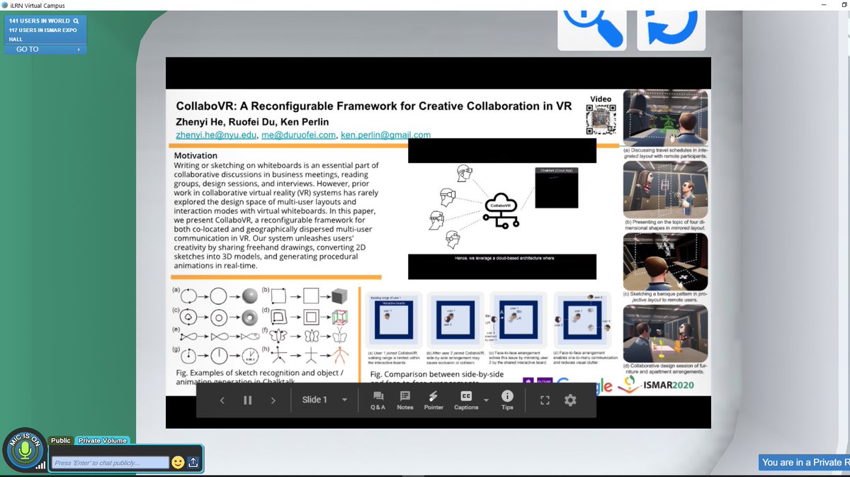 SnowymoHE's tweet photo. #ISMAR2020 come check our virtual booth ⁄(⁄ ⁄•⁄ω⁄•⁄ ⁄)⁄ E33 CollaboVR: A Reconfigurable Framework for Creative Collaboration in VR https://t.co/1Ho09dXnPI