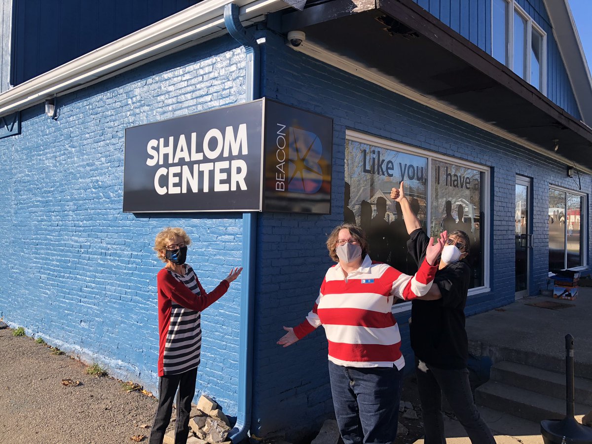 Be_A_Beacon's tweet photo. Our new sign at the Shalom Center is up!! https://t.co/s5qqEjo0Ij