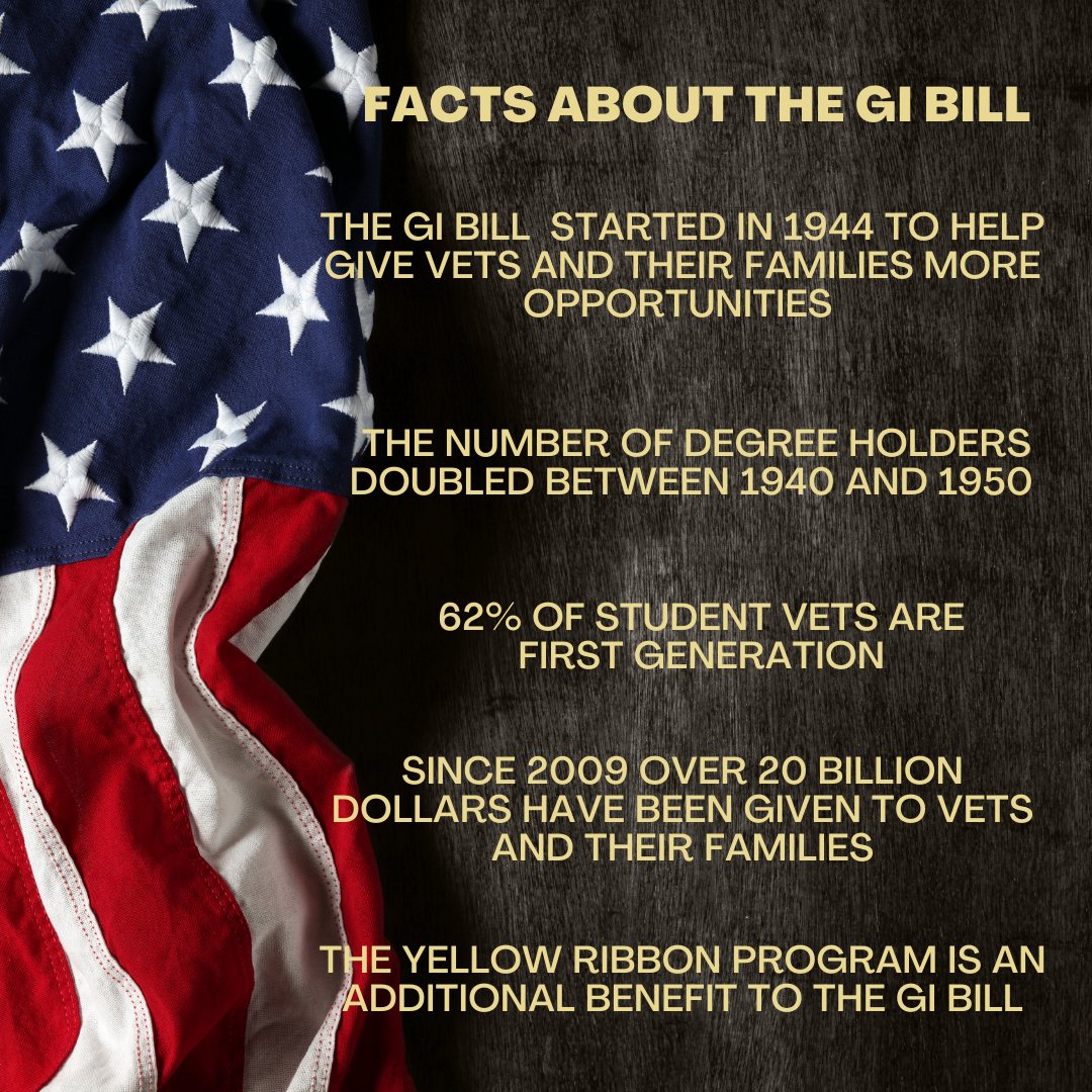 How military service can be rewarding in more than one way! Thank you again to all those who have served, are serving and will serve! Opportunities for education are possible because of you! #FirstGenWeek  #VeteransDay