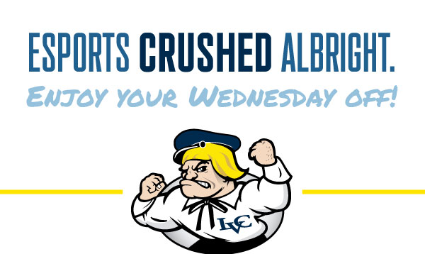 LVC's tweet photo. Thanks to @LVC_esports delivering a huge win over Albright this fall, we're all enjoying an extra day of Thanksgiving break! See your email from Pres MacLaren for more info. #GoLVC #LVCTraditions https://t.co/tBubS4rCQZ