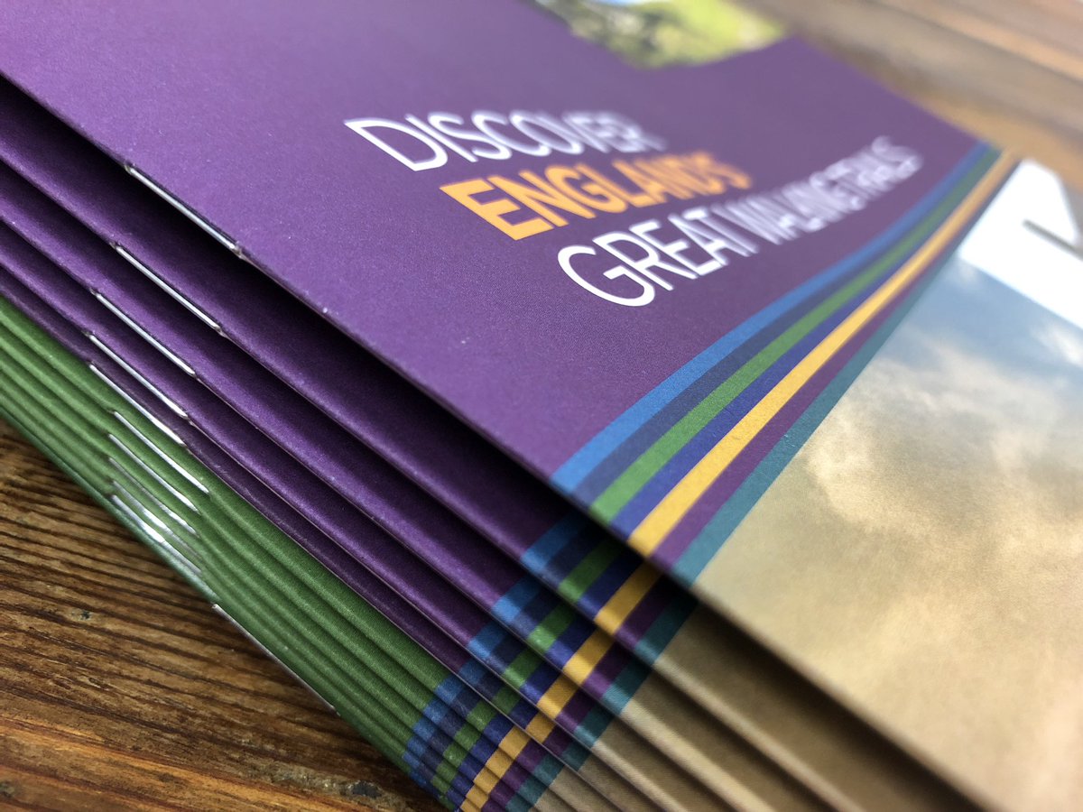 England’s great walks. We have the finest! Brochures we designed and printed here at the Birch. #brochuredesign #englandswalks #discoverengland #derbyshire