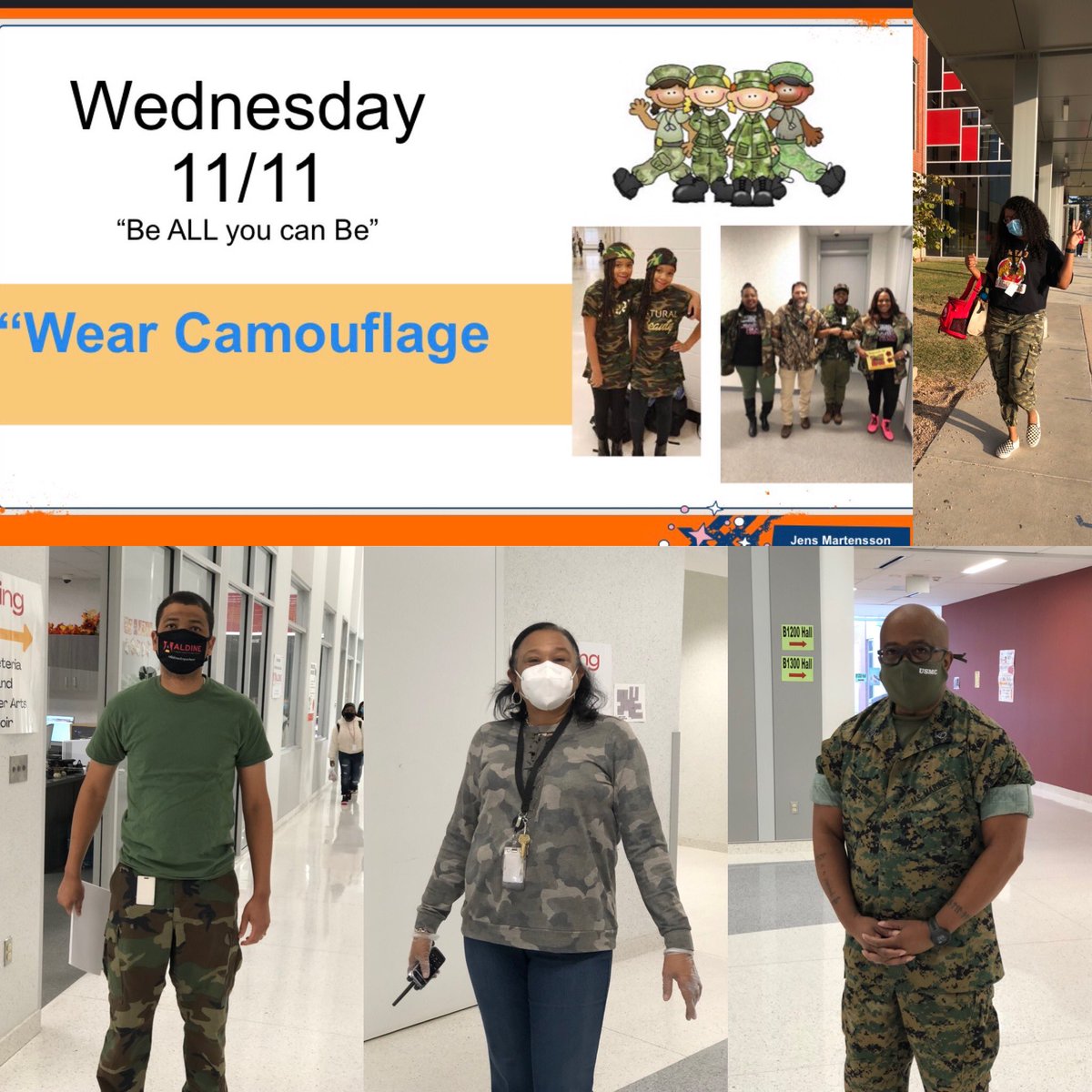 bre112266's tweet photo. @MeadMS_AISD staff and students are ready to Be all that we can Be. Showed up and showed out today for @GenerationTexas week Camo Day. @Counseling_AISD @Counseling_AISD #MeadGenTX @MeadJagLife https://t.co/Qj46oGTiL0