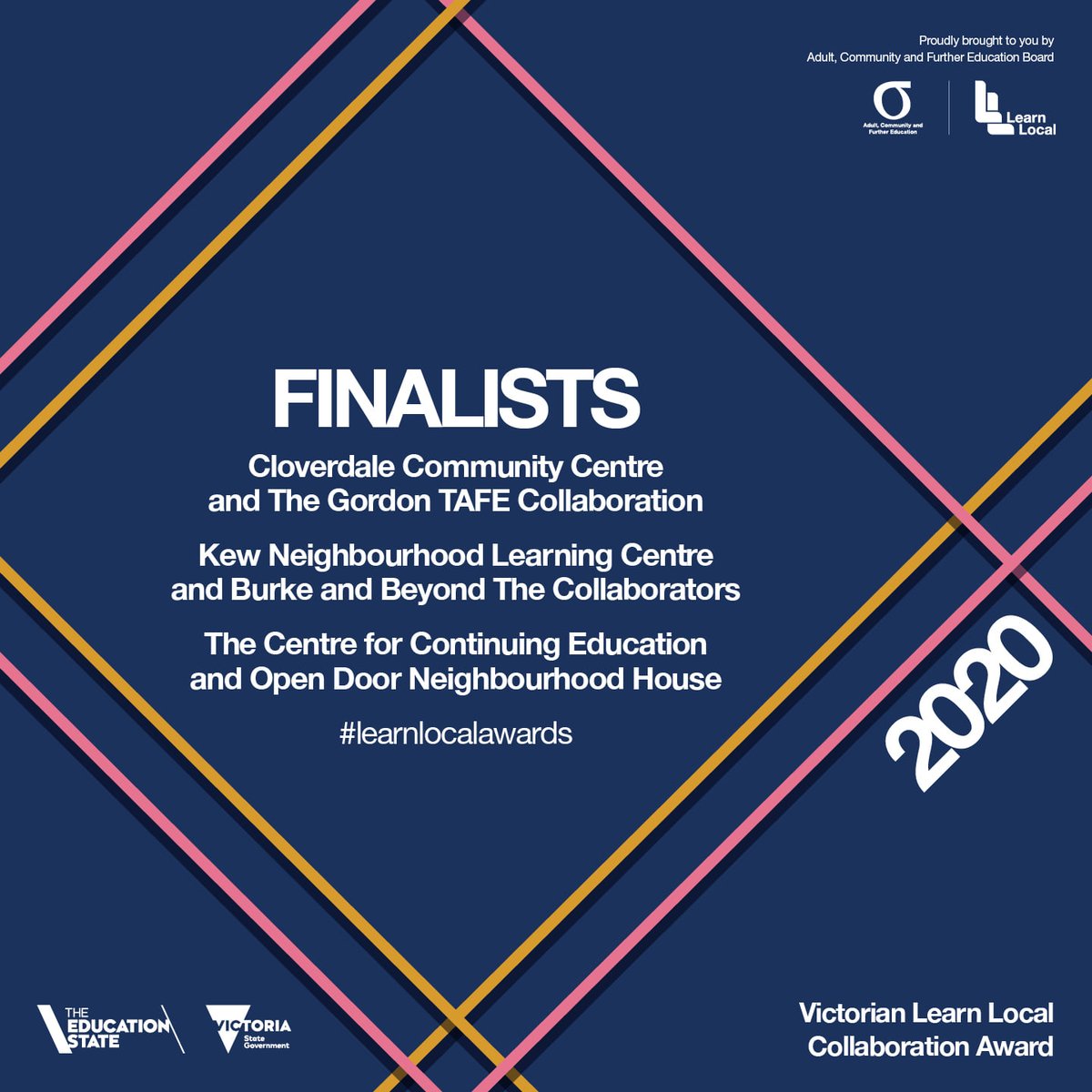 GordonTAFE's tweet photo. So amazing to be nominated as a finalist along with the Cloverdale Community Centre for the Victorian Learn Local Collaboration Award.

This important partnership has led to the development and delivery of courses for vulnerable learners preparing for work and/or further study. https://t.co/CLiGl9MWeh