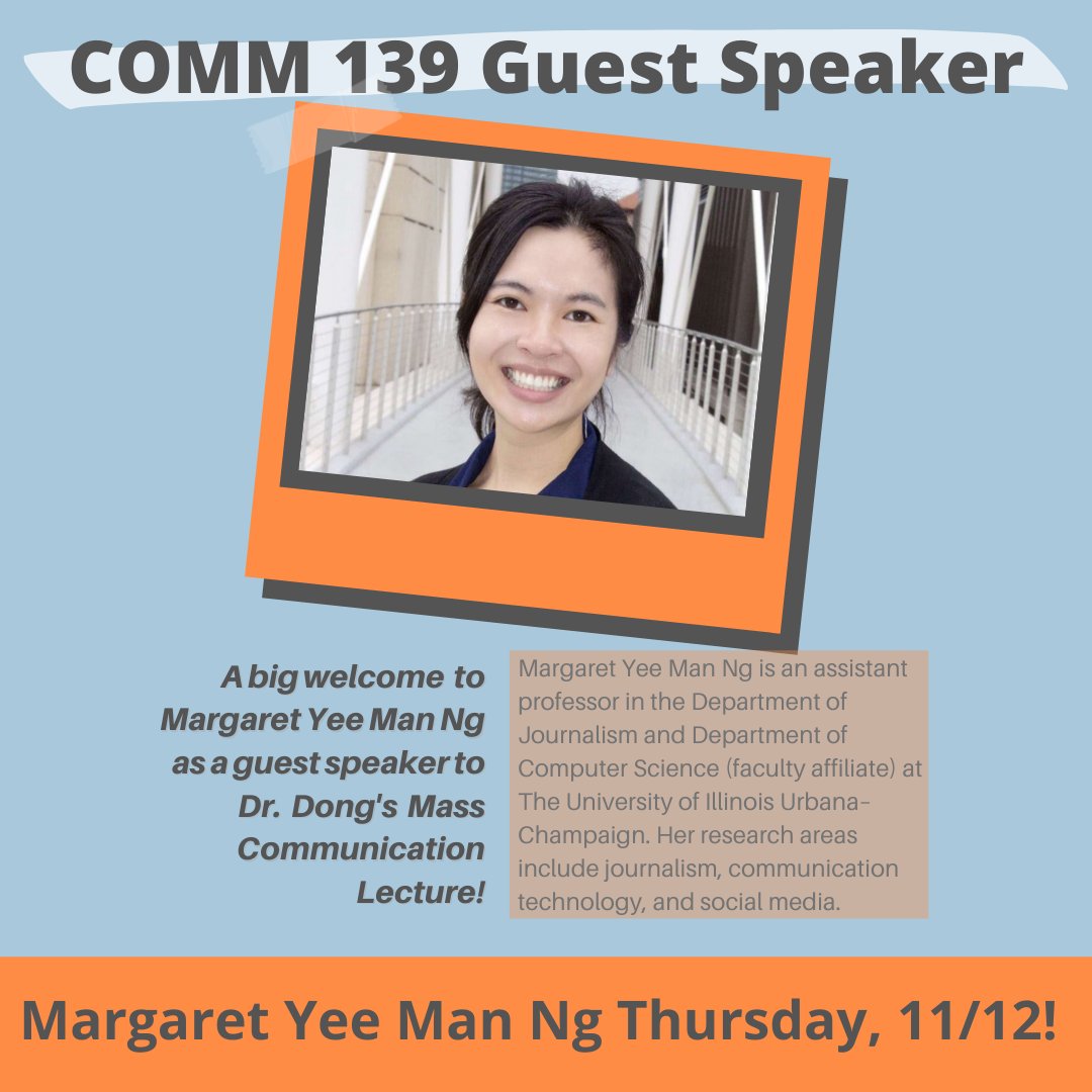 uop_comm's tweet photo. Both professor Mostafa Aniss and professor Margaret Yee Man Ng are this week's guests in Dr. Dong's COMM-139 speaker series! #paccom https://t.co/emLGsIwWlq