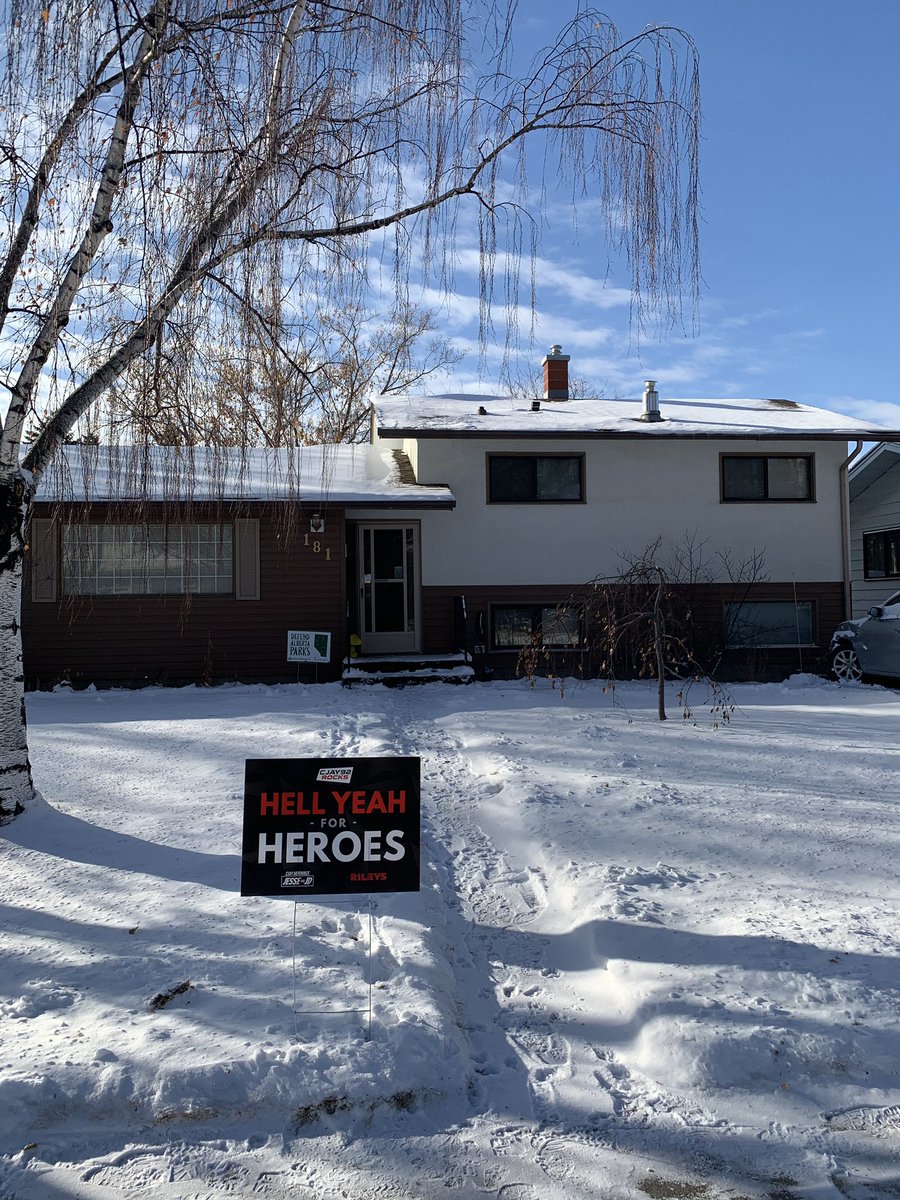 CJAY92's tweet photo. We are stopping by as many Vets houses today as we can to say thank you and give a HELL YEAH to these Heroes.
Just a reminder to be thankful to our Vets the other 364 days of the year to, god knows they deserve it.
- @jessemodz & @jdfromcjay #HellYeahForHeroes #RemembranceDay https://t.co/BLWCwJ0U8m