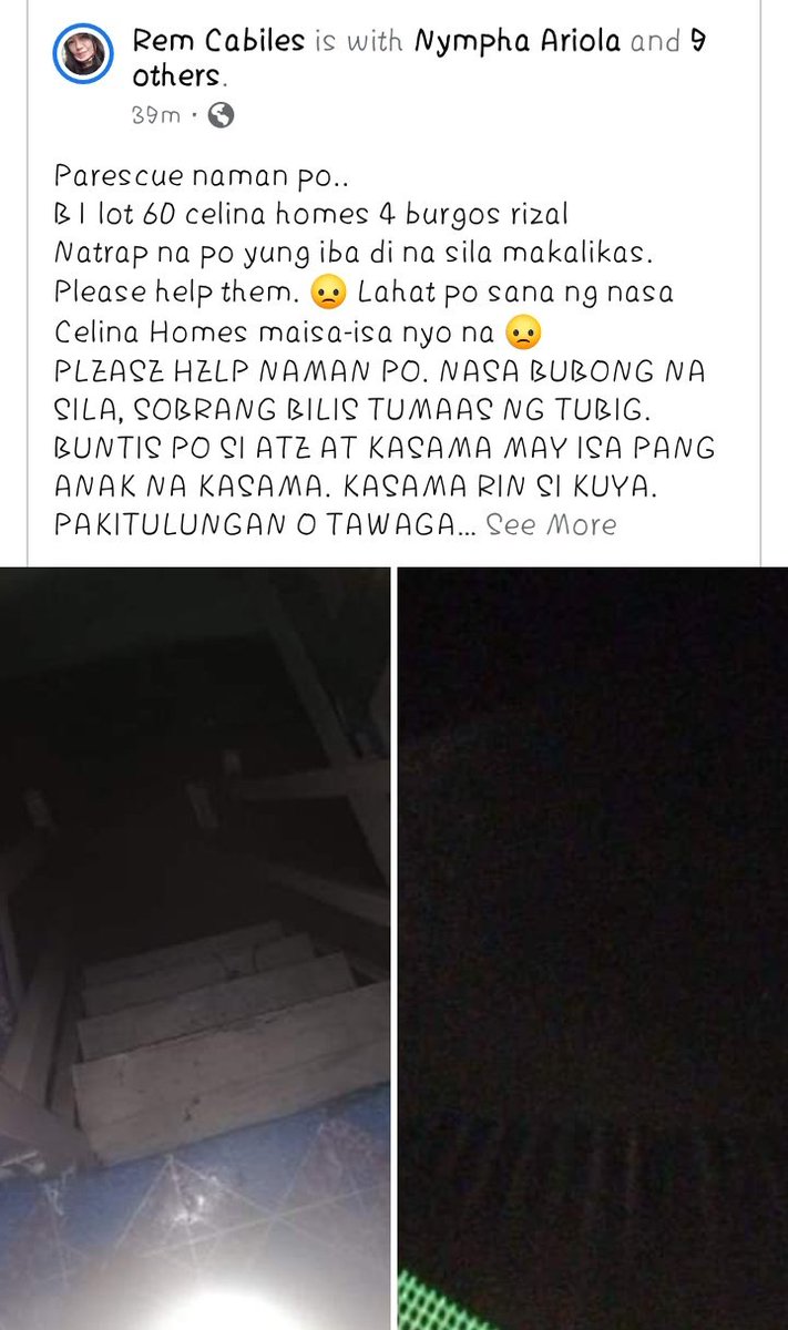 eyyynimyeong's tweet photo. HELP RIZAL PEOPLE PLEASE ❗❗

I may not know these people but atleast by doing this small thing I can help them so please help me rt so the rescue team may know!!! There are lot of parents asking to save even their children only PLEASE!!! #UlyssesPH #RescuePH https://t.co/vbH0g5T3Gw