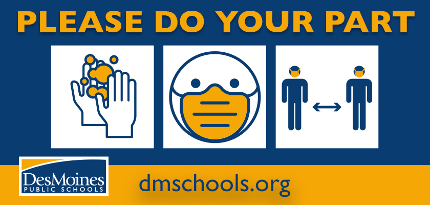 DMschools's tweet photo. Wash up.
Mask up.
Stand apart.
Please do your part. https://t.co/CKeFE0FREQ