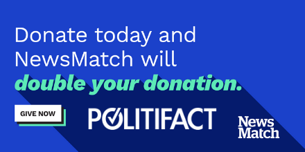 If this kind of work matters to you, consider donating to  @PolitiFact's nonprofit newsroom. Now through 12/31,  @NewsMatch is matching our donations.  https://bit.ly/34FxWL6 