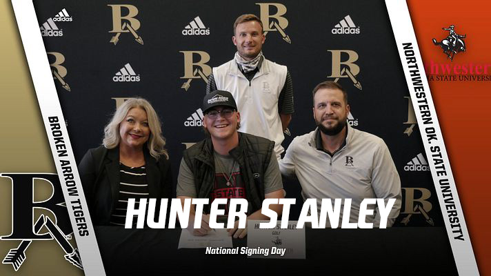 batigersports's tweet photo. Congratulations and Good Luck to Hunter Stanley, who signed to play golf at Northwestern Oklahoma State University. #stripesearned https://t.co/bLK0cCE0cC