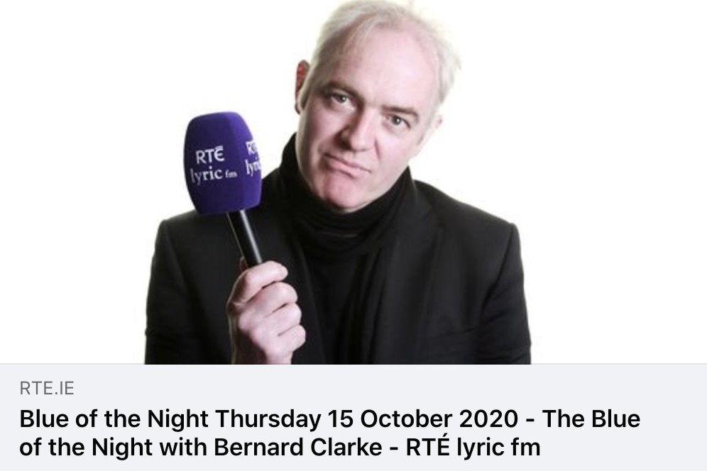 Tune in tonight to Blue of the night on RTÉ lyric fm to hear Bernard Clarke play a couple of tracks from debut album, Lost Suite.
A big thank you to Bernard for his never ending support to the Irish music scene. 🙏
rte.ie/lyricfm/blue-o…