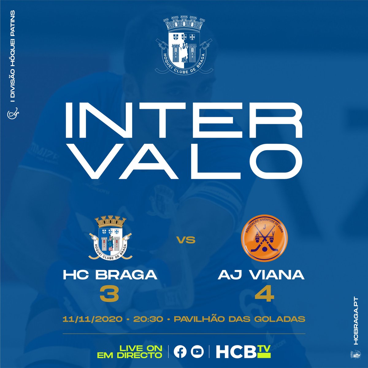 Intervalo no HC BRAGA 🔹 AJ VIANA

Vamos para a segunda parte com a vontade de dar a volta! Até já!

juntos somos mais fortes, HC BRAGA 🏑

#hcbraga #hcb #hoqueibraga #braga