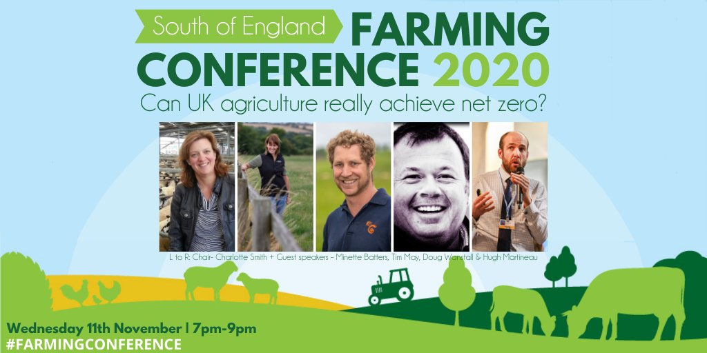 The South of England #FarmingConference 2020 has now ended. We would like to say a massive thank you to our fantastic speakers @Minette_Batters @NFUtweets, @Tim_kingsclere @DougWanstall and @HughMartineau @MapOfAg. And many thanks also to our online attendees for joining us 🙏🙏