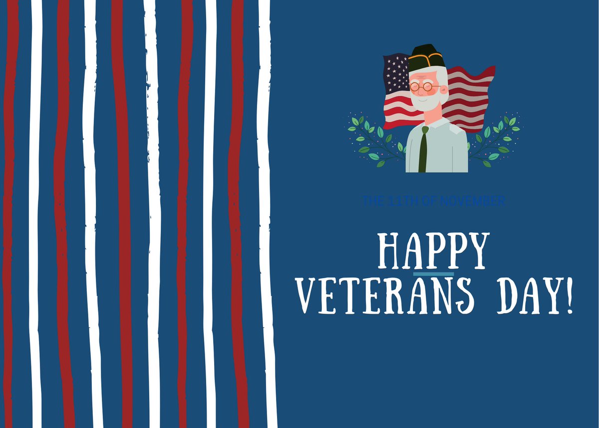 sbutv_'s tweet photo. Happy Veterans day! 🇺🇸 https://t.co/nJrZpQnZ37