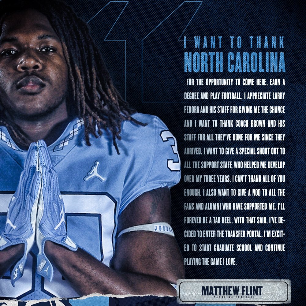 MatthewNFlint's tweet photo. Thank you Tar Heel Nation 💙🙏🏾 https://t.co/KTEGCqKy3x
