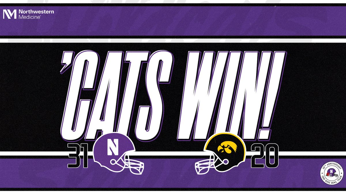 NUFBFamily's tweet photo. @UPS FOR THE FIRST TIME IN 21 GAMES.
Down go the Hawkeyes.
@NorthwesternMed | #95Now https://t.co/289uPDNq42