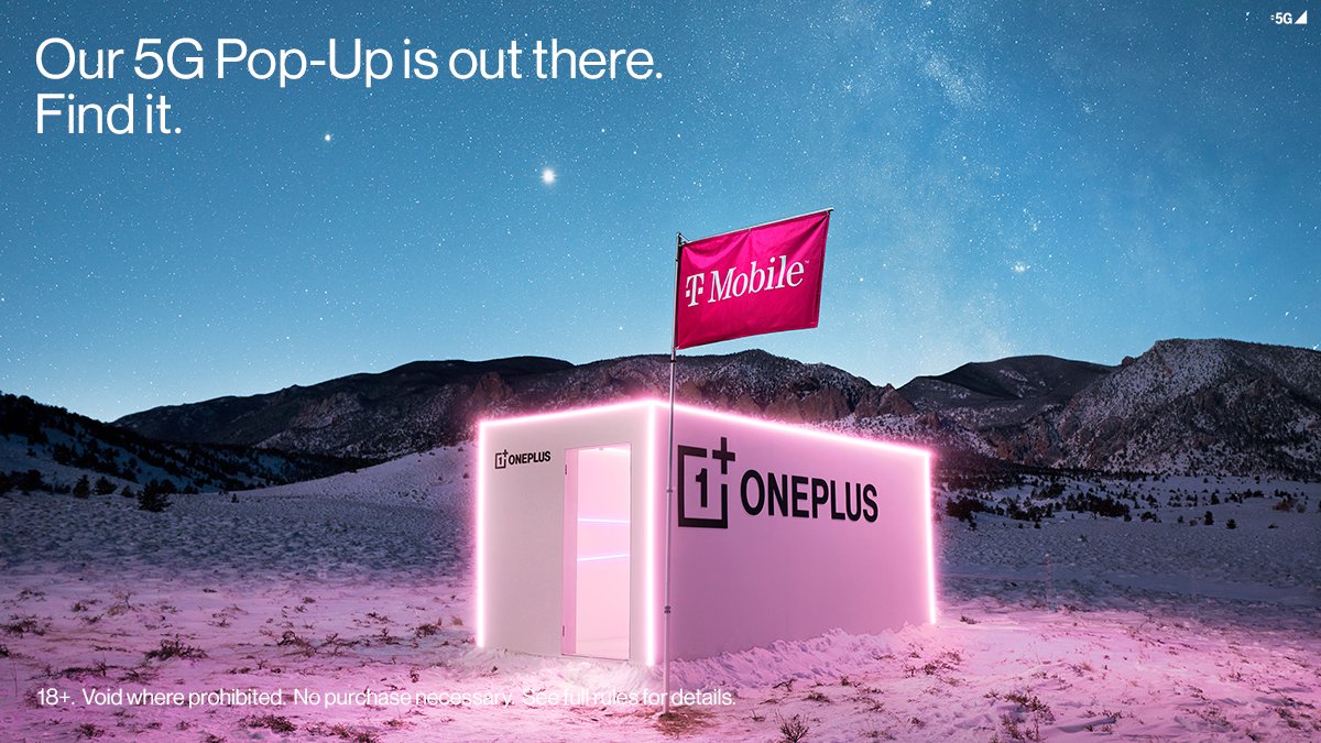 We dropped a OnePlus Pop-Up in an unexpected location within our nationwide 5G network. The sooner you correctly guess where it is, the better your chances to win bigger! See rules here: OnePlusGoFarther.com #OnePlusGoFarther