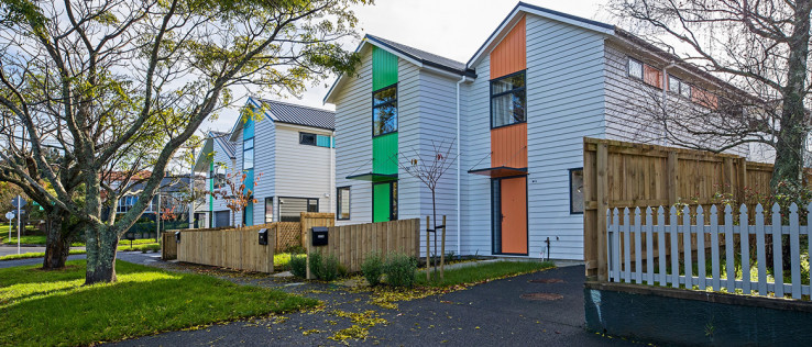 What intensity increases does each housing typology offer over a single family home? A duplex does what it says on the tin -- puts two houses where there was one. So for our 100 home street, we're looking at replacing 10 houses with 10 duplexes to meet our needs.