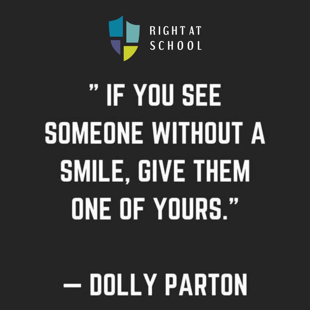 #BeTheDifference #PositiveVibes #smile #kindness #rightatschool #happiness