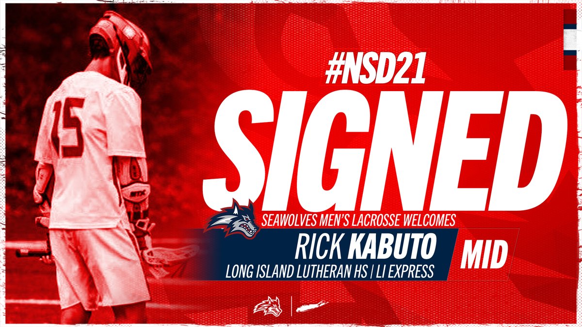 StonyBrookMLAX's tweet photo. It's time to welcome the next generation of Seawolves!

Our first signee is middie Rick Kabuto! https://t.co/FYI87iFqP7