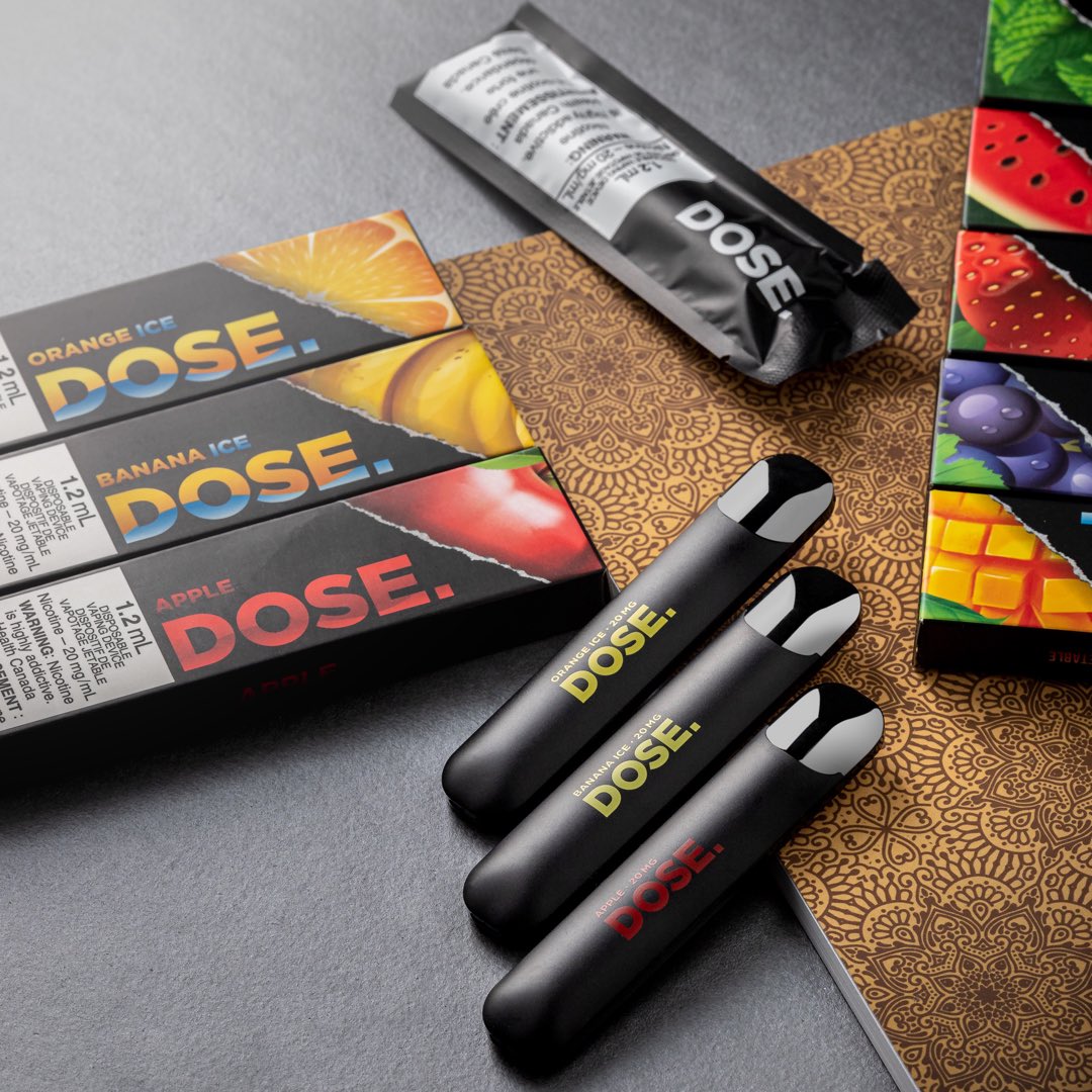 Dose Disposable Vapes are available in 8 amazing flavours! Apple,  Strawberry, Banana Ice, Orange Ice, Mint Ice, Mango Ice, Grape. 2918 West 4  Avenue, Kitsilano, Vancouver #newwavesmokekitsilano #dosedisposables  #vapelife #newwavesmokenvapes #vancouver 