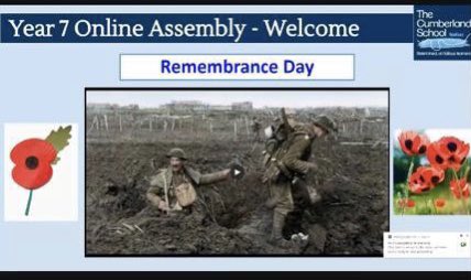 cumberlandcst's tweet photo. TCS staff and students held a minutes silence today to mark the day World War One ended, at 11am on the 11th day of the 11th month, in 1918. 

Thank you to Ms Mace who delivered today’s Remembrance Day assembly  #lestweforget https://t.co/8DVdULa4fi