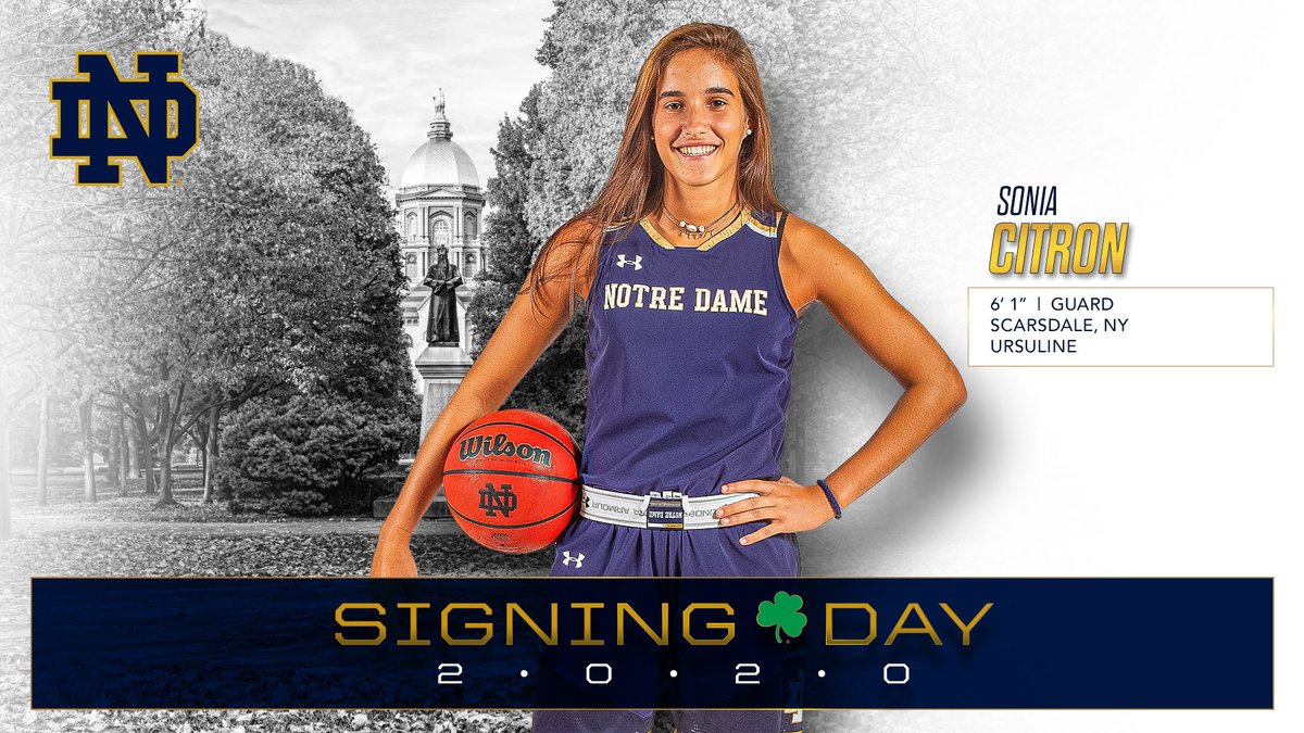 ndwbb's tweet photo. 🙌 @CitronSonia is officially 𝗜𝗥𝗜𝗦𝗛!

We're thrilled to welcome the 6' 1" guard to our family.

#GoIrish ☘️ https://t.co/GMXqE4sOc7