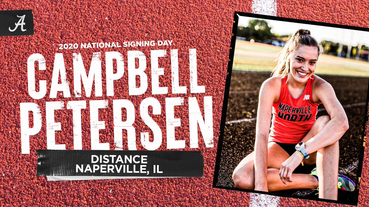 AlabamaTrack's tweet photo. Welcome to @AlabamaTrack family! 

🏃‍♀️» Campbell Petersen 

#NSD✍️✉️ x #RollTide🐘 https://t.co/PvJ3uD2wSK