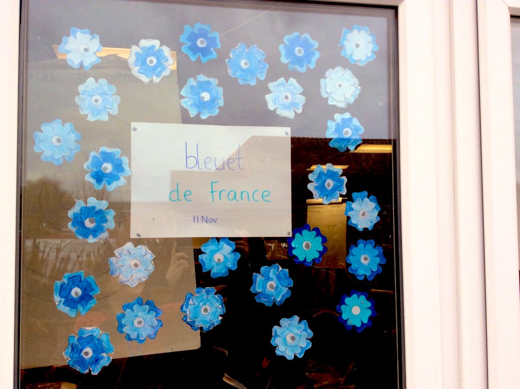 MFLwithMrsM's tweet photo. Lest we forget. @StThomasCofE #BleuetDeFrance #RemembranceDay #November11th #mfltwitterati #mflchat https://t.co/KjW1MARFgw