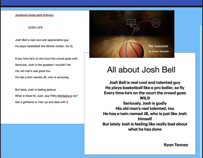 We made a book of poems and it turned out great! #30DaysOfCreativity #AppleEDUchat <a href="/OrchardSTEM/">Orchard STEM School</a> #everyonecancreate