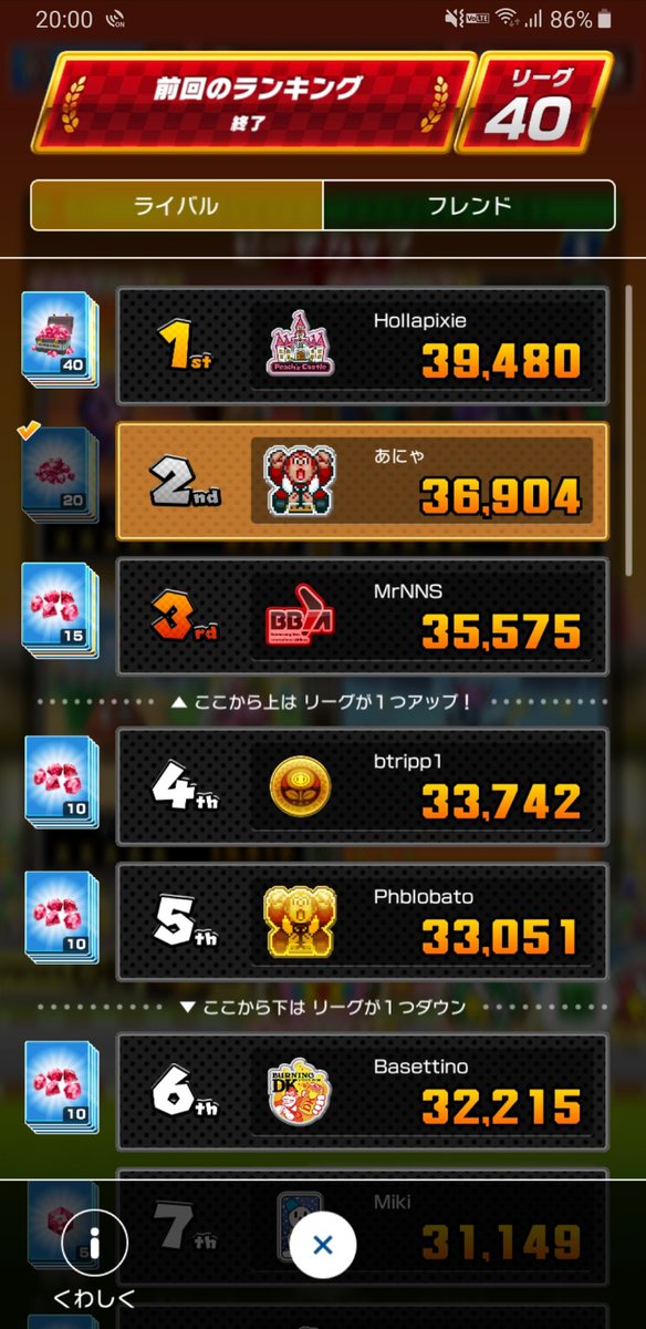 あにゃ Yokohama サンセットツアー前半のランキング戦は2位で終える事ができ 初のリーグ41昇格を果たす事ができました ただこのランキング戦にばかり気を取られ リーグショップにあった未所持のグレーシップのゲットを忘れてしまいました