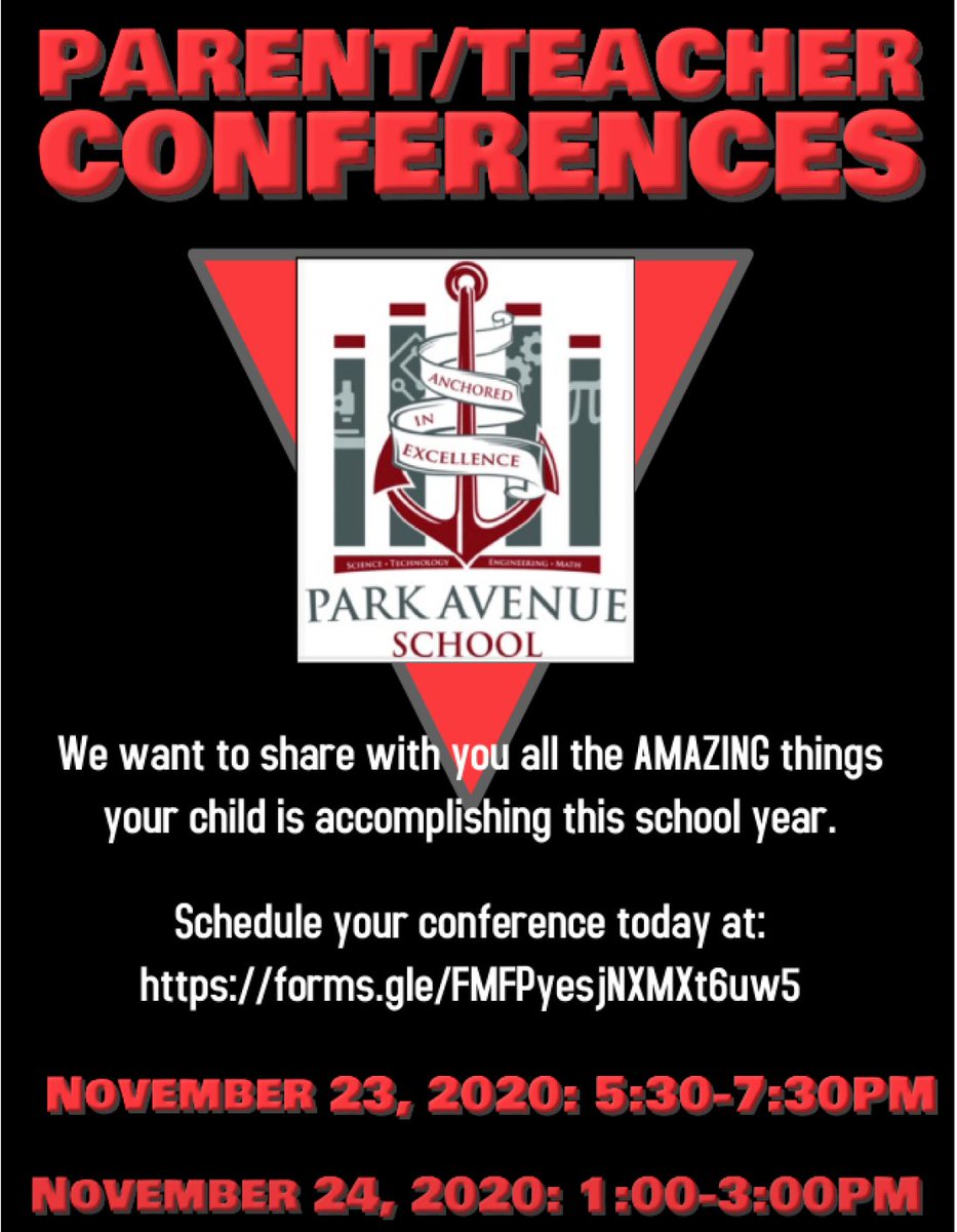 PAS Upcoming Event, MP1 Parent/Teacher Conferences! November 23, 2020: 5:30-7:30PM Virtual
November 24, 2020: 1:00-3PM Virtual
Parents/Guardians Register Now!