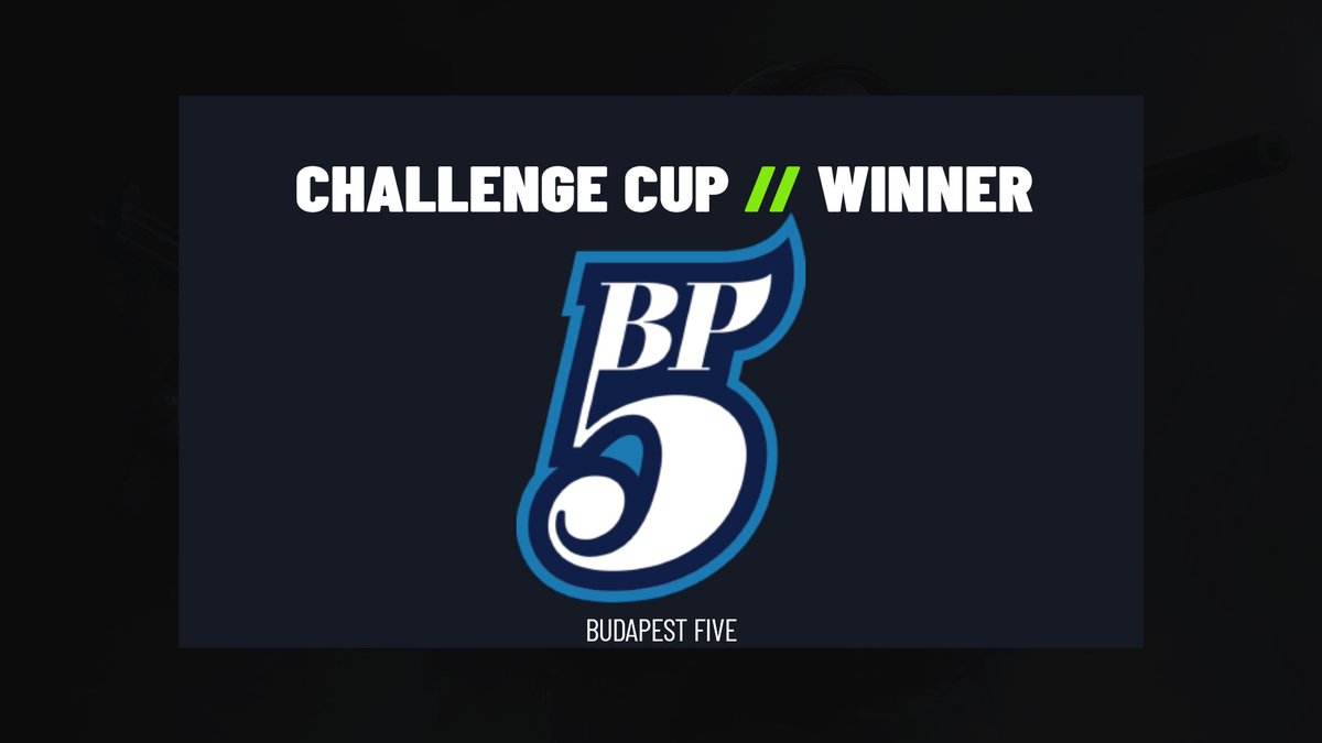 🇭🇺 <a href="/BudapestFive/">Budapest Five</a> gewinnt den <a href="/ChallengeCupTV/">Challenge Cup</a> #ChangeTheGame!

GG WP 🇺🇦 <a href="/projectXua/">Project X</a>