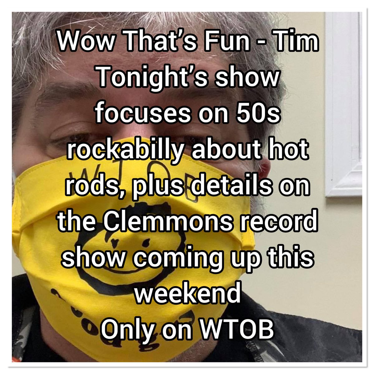 wtob980's tweet photo. One of the Good Guys. WowThat’sFun Tim #WTFTim #WTOB980 #localradio #winstonstrong @MyWinstonSalem https://t.co/T6tBEJq3ge