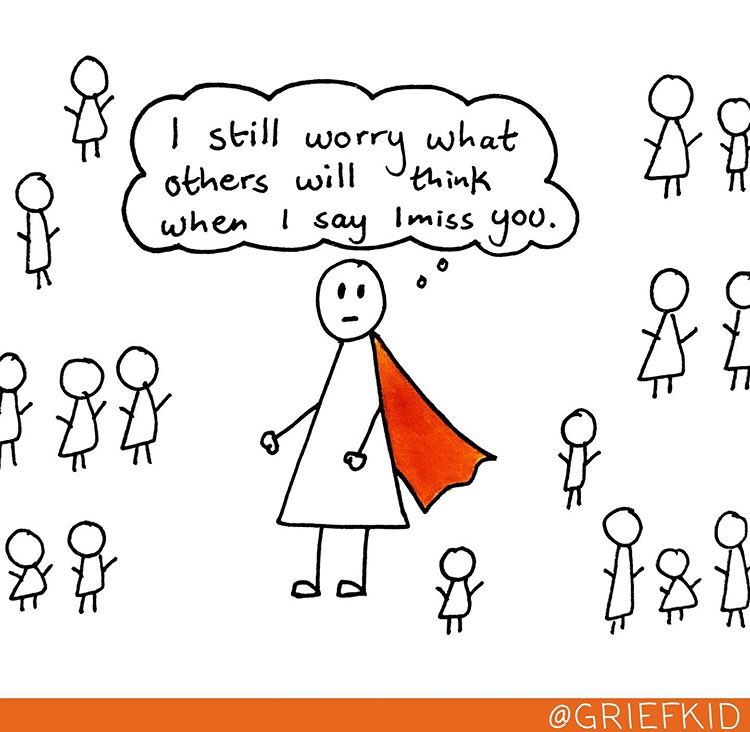 We often feel as though we need to keep our sadness to ourselves otherwise others may not understand. It is important to express how you are feeling and talk if you need to.