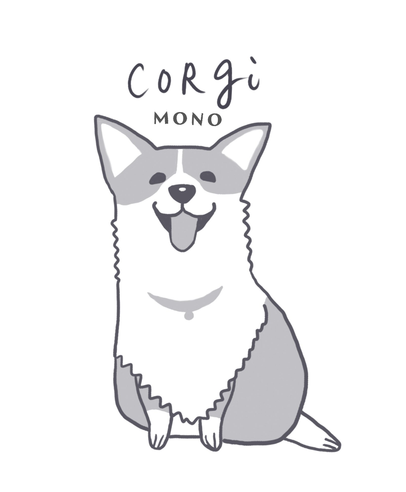 わっさむ いつも笑っていつも可愛いね ありがとう モノクロコーギーとピンクコーギー イラスト コーギーイラスト コーギー かわいいコーギー 犬イラスト T Co X1jvqxelga Twitter
