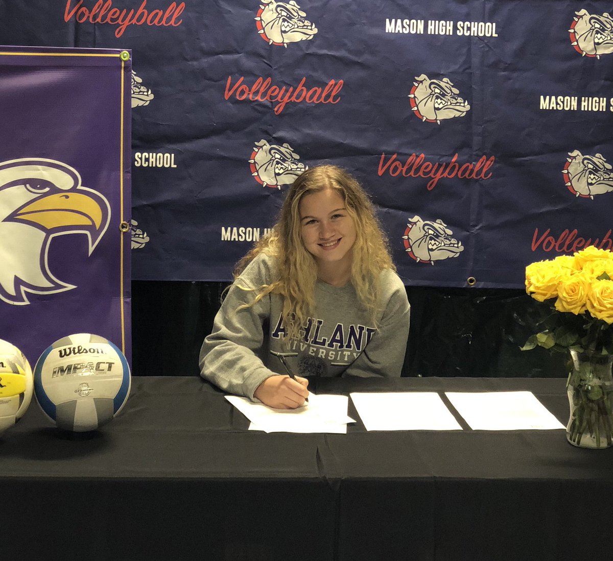 <a href="/s_kissman/">Sage Kissman</a> is now an official <a href="/goashlandeagles/">Ashland University Eagles</a> volleyball player! Congrats Sage! #NLISigningDay #NLI