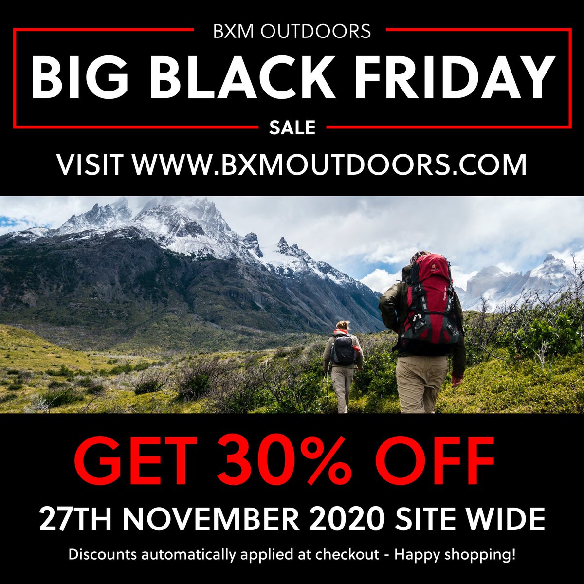 BXMOutdoors's tweet photo. BLACK FRIDAY IS COMING https://t.co/6YKrESdcLL