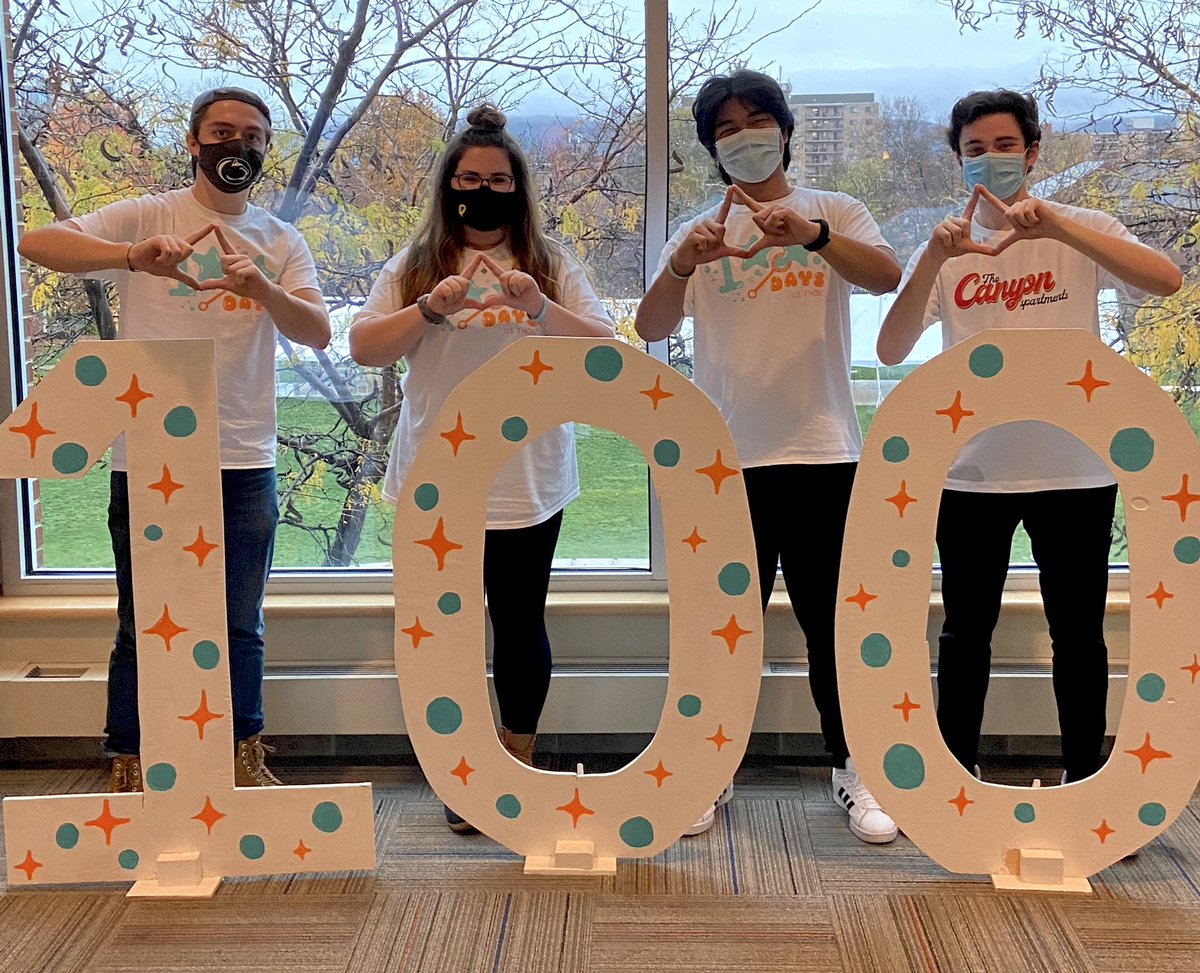 SingingLions's tweet photo. Diamonds UP! 
Some of our members spent the day celebrating 100 Days til THON! Donate at the link in our bio to help create “Magic in Every Moment”! https://t.co/rSOp2DXY5n
