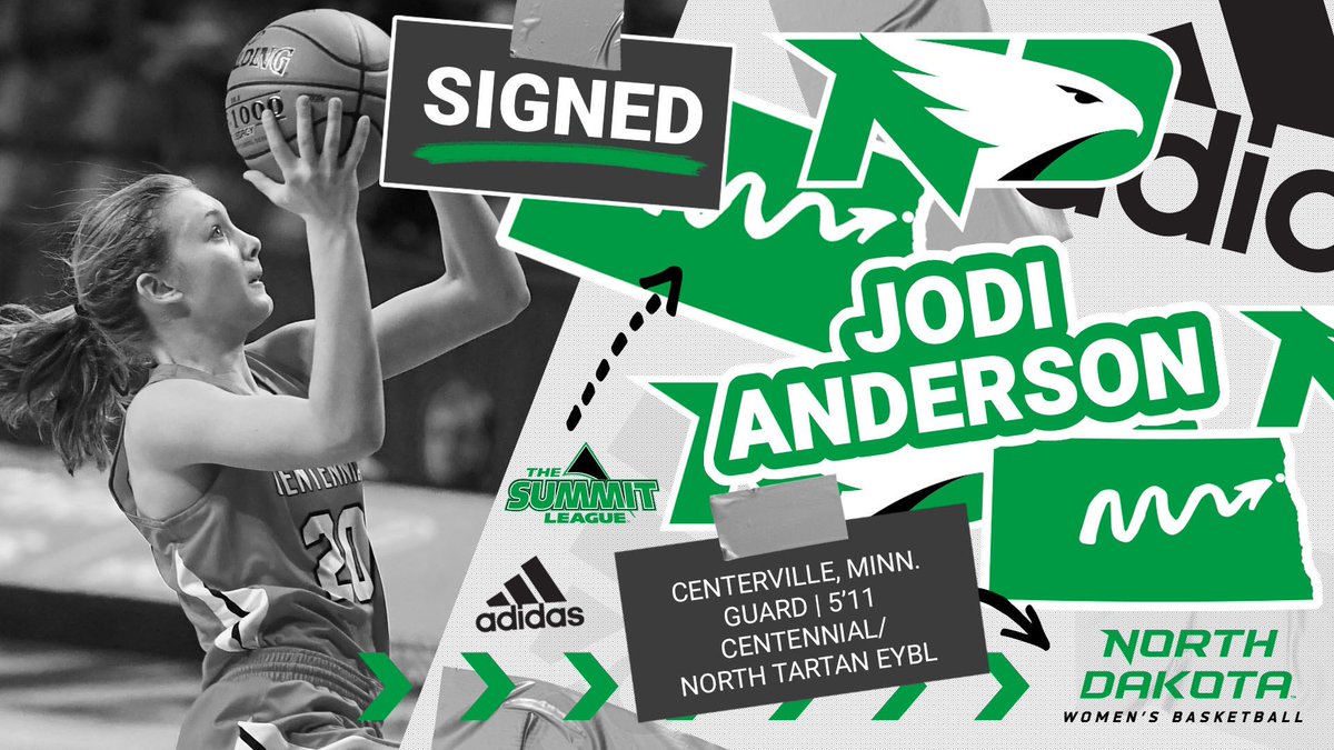 Our first signee, a 5-11 guard from Centerville, Minn., Jodi Anderson! #UNDproud #LGH