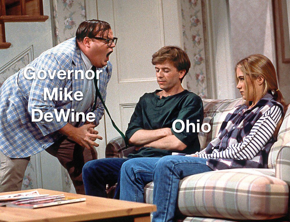 REFLOG18's tweet photo. Governor DeWine addresses the state re: Covid. https://t.co/4MT4RYkEMK