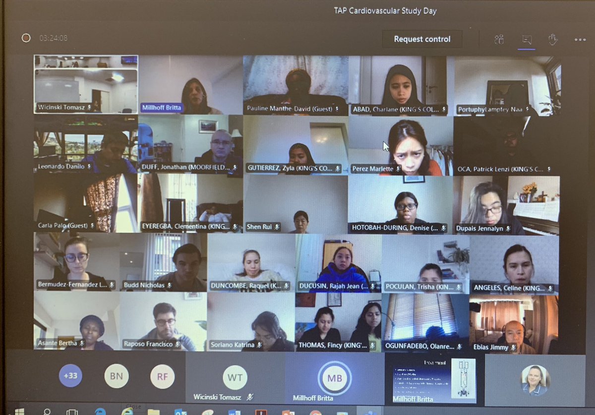 mariadiscalicau's tweet photo. A great Cardiovascular study day for #TAPAcademy Anaestetic practice. Some incredible work by the anaesthetic faculty. (And I survived facilitating the breakout rooms😃 for the case studies) @GSTTanaesthesia @gunjeet99 @b_millhoff @iAnaesthetise @dr_imranahmad https://t.co/pQHMqnresv