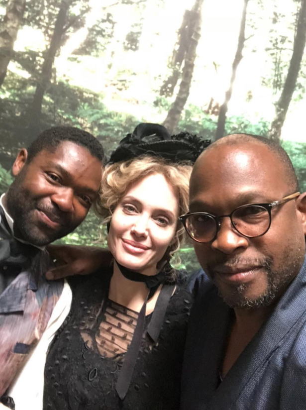 Toastiewiththe's tweet photo. #AngelinaJolie IG chazguest
@comeawaymovie Can’t wait to be taken away by this movie @davidoyelowo so happy when I get to see you doing your thing!! AJ 💥 #art Had fun drawing on your set !!! #artlife #ComeAway https://t.co/5Sm3dJyYMp