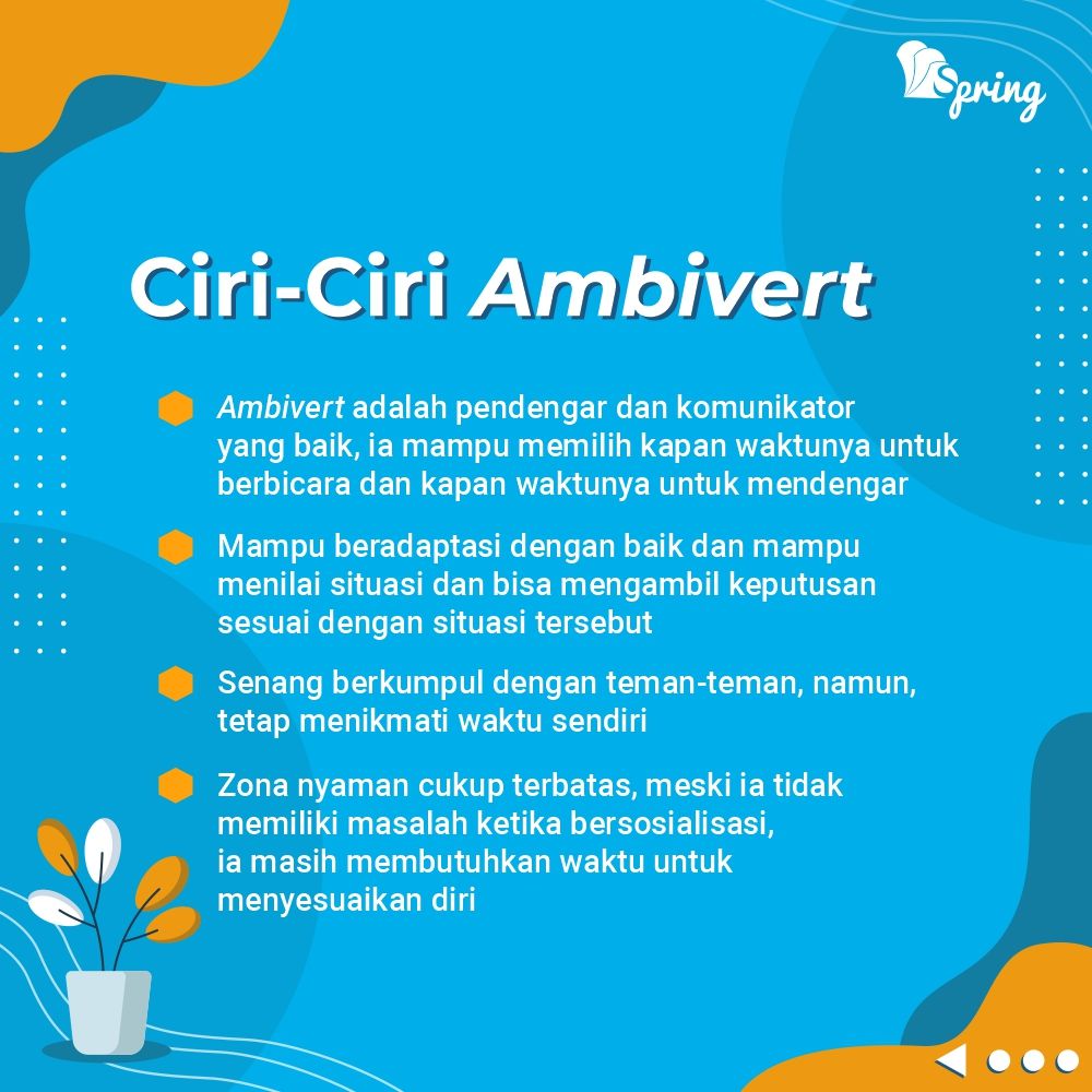 penerbitspring's tweet image. Apakah kamu tipe kepribadian introvert yang suka menyendiri, ekstrovert yang menikmati keramaian, atau ambivert yang menikmati kedua situasi tersebut?

#penerbitspring
#myspringstory
#novelremaja
#introvert
#ekstrovert